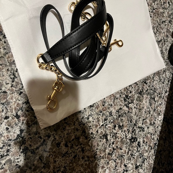 Coach Brown Signature Canvas Wristlet with Gold Hardware - Picture 3 of 3